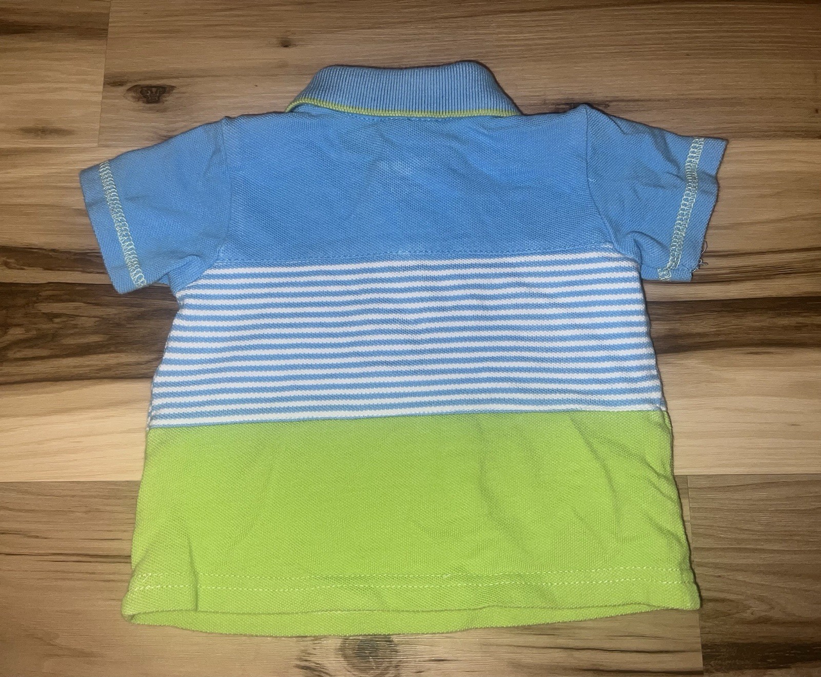 Vintage Baby OkieDokie Rainbow Tag Polo Shirt 0-3 Months *See Description*