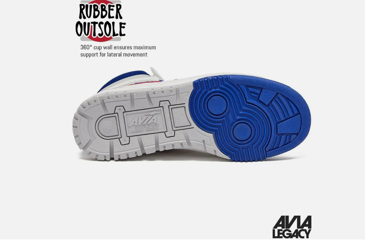 Avia 880 Men’s Basketball Shoes, High Top Retro Sneakers for Indoor or Outdoor