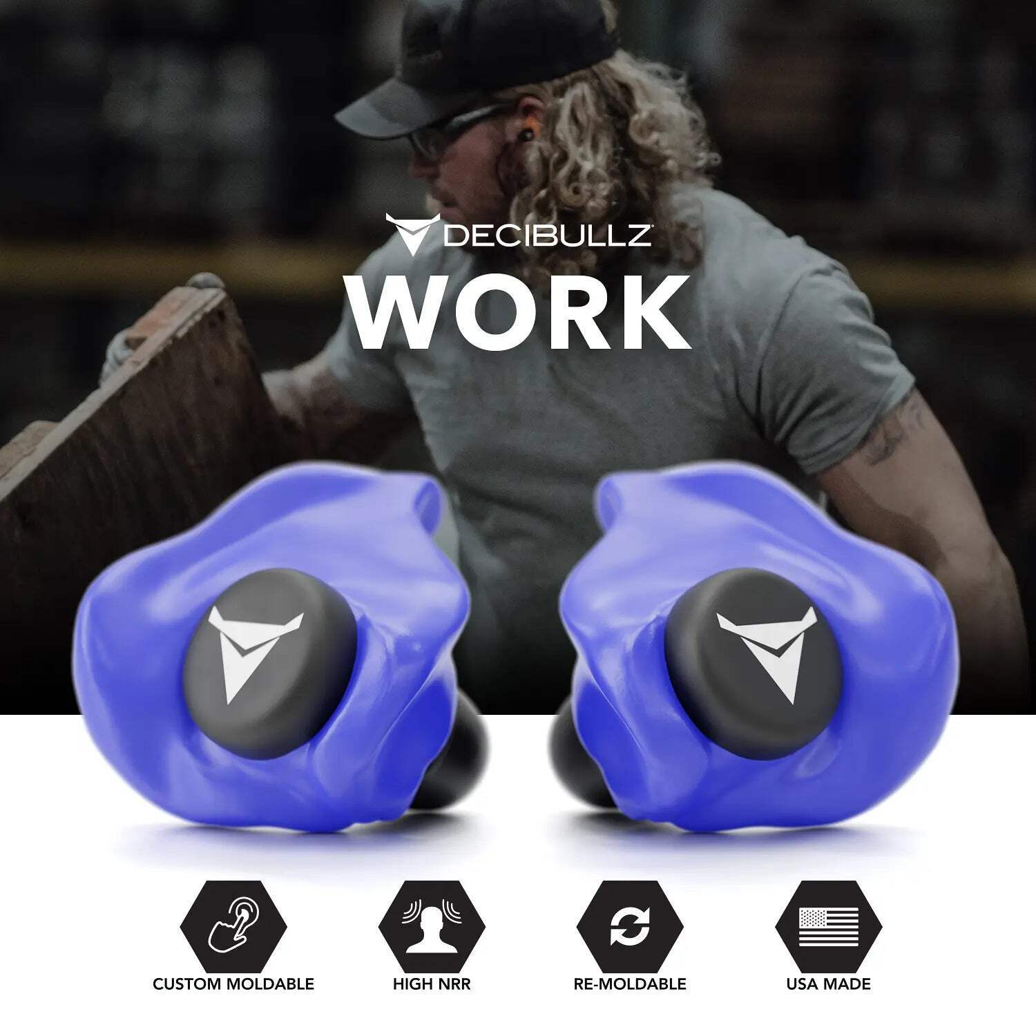 Custom Molded Earplugs 31dB NRR Pro-Pack with Case and Lanyard