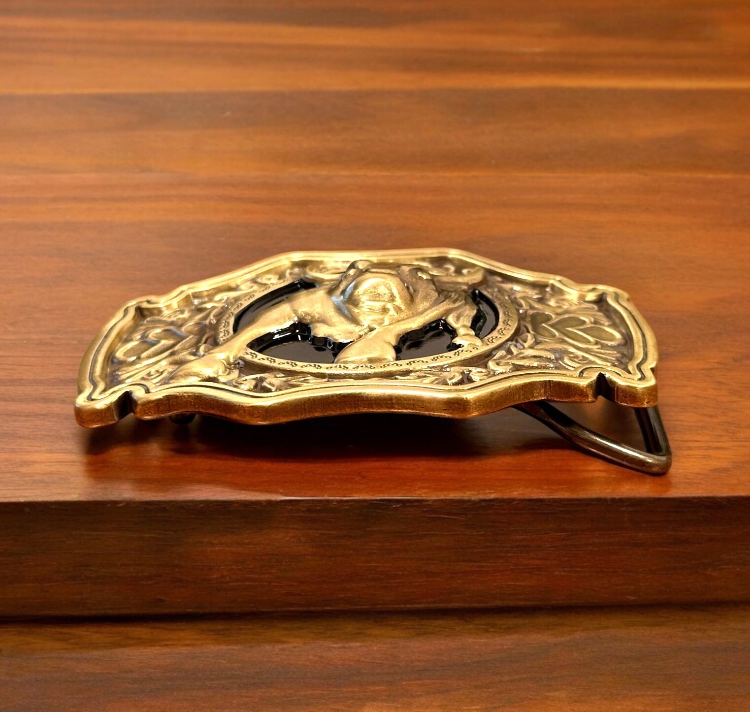 Belt Buckle for Men Western Rodeo Cowboy Solid Brass For Belt 1.5″ (Buckle Only)