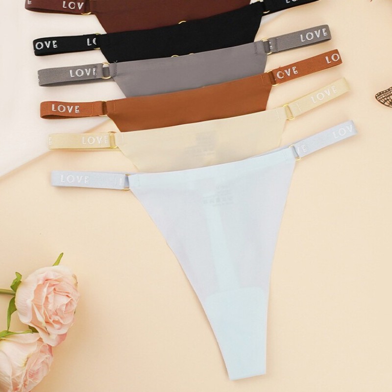6 Pack Lot Sexy Womens Seamless Bikini Panties Thong G string Underwear Lingerie