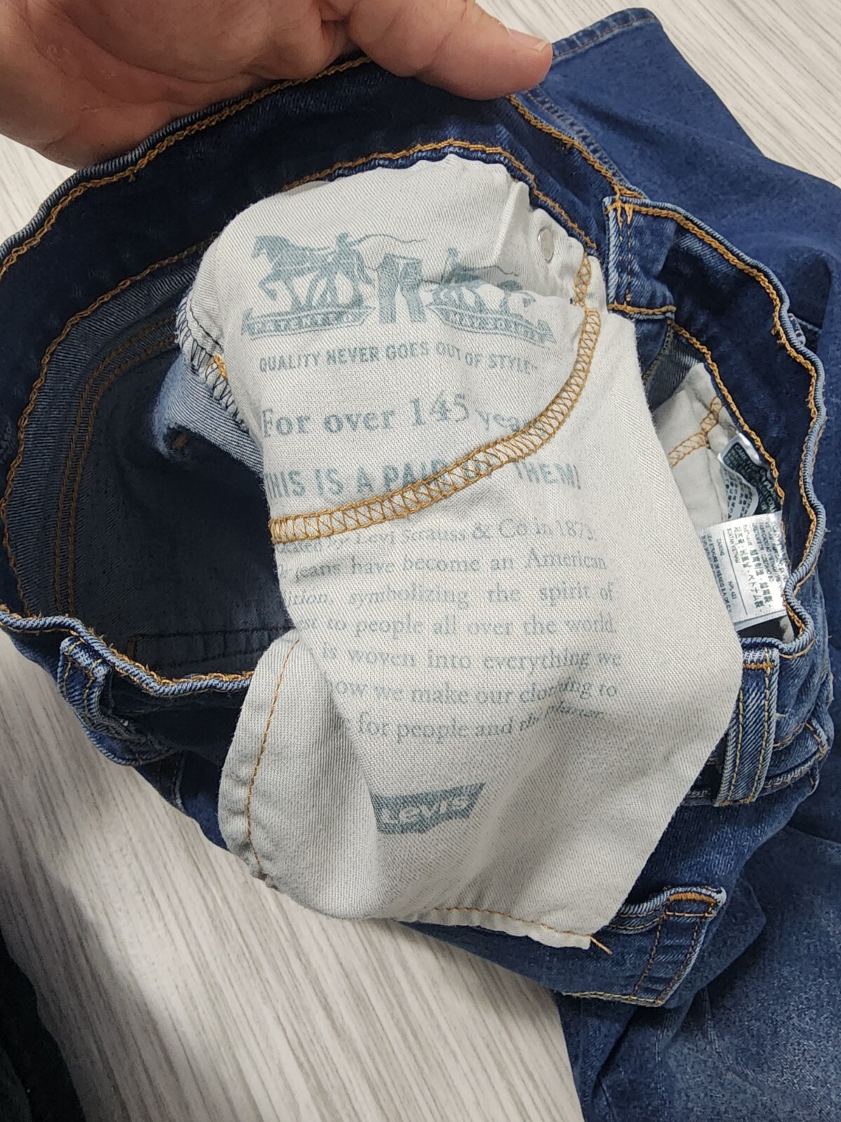 Levi’s 511 Slim Fit All Seasons Tech Blue Jeans Mens Actual Size 29 X 31 – M1663