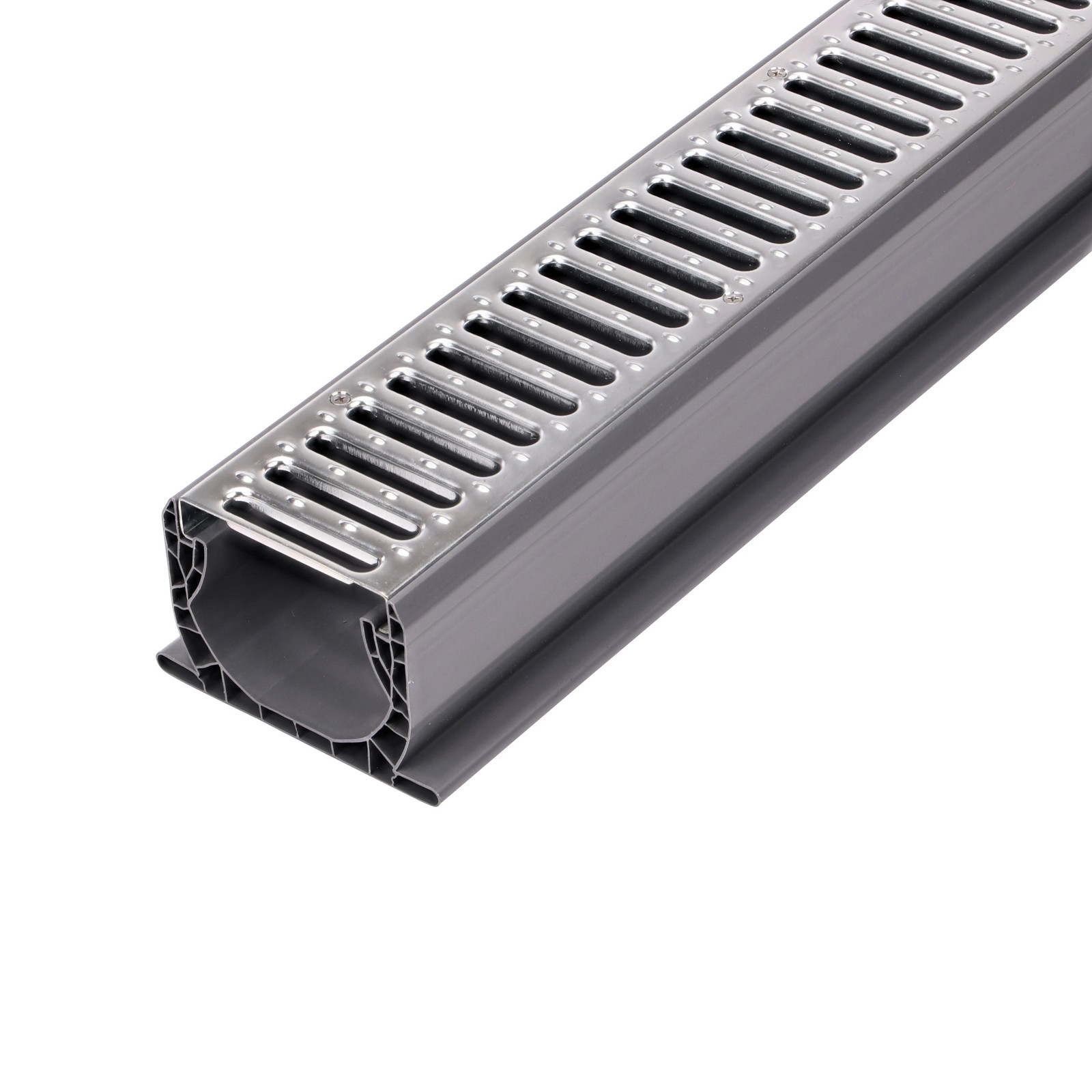 NDS Spee-D Channel Drain Assembly, 4-3/4-in wide X 10-ft long with Channel|22460