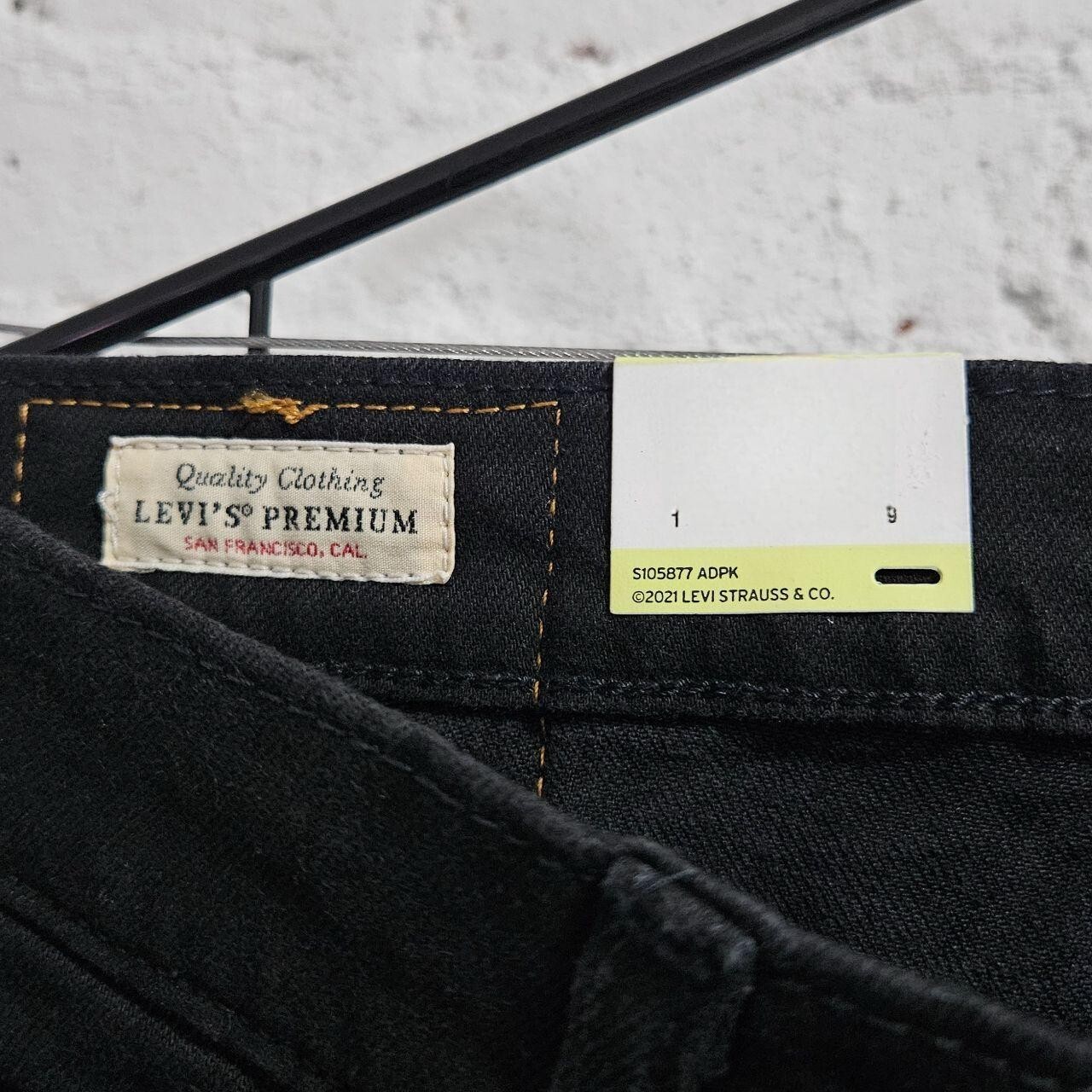 Skinny Taper Levi’s® Flex Men’s Jeans – Black Size 29×30