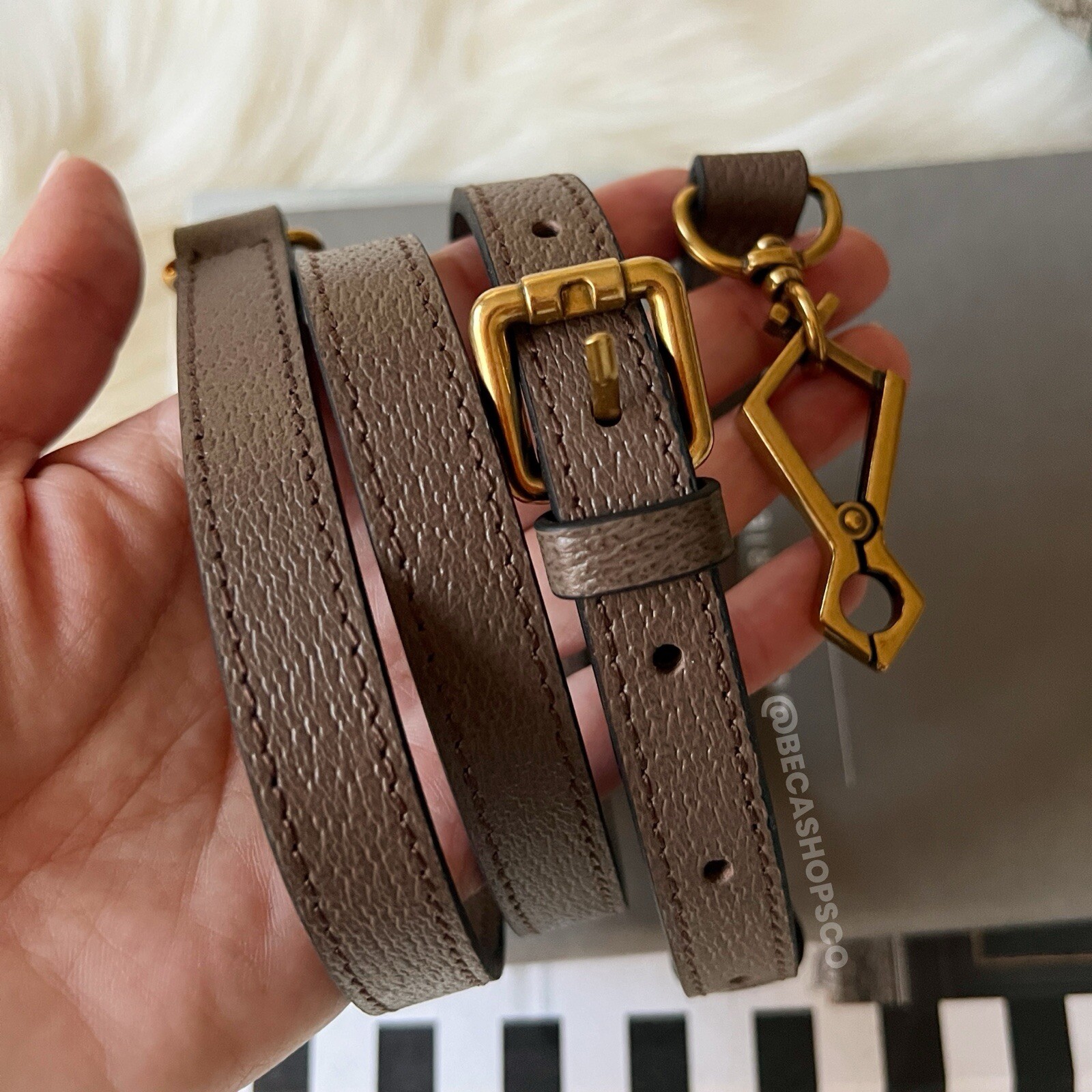 Genuine Leather Crossbody Shoulder Strap Replacement For Gucci Bag