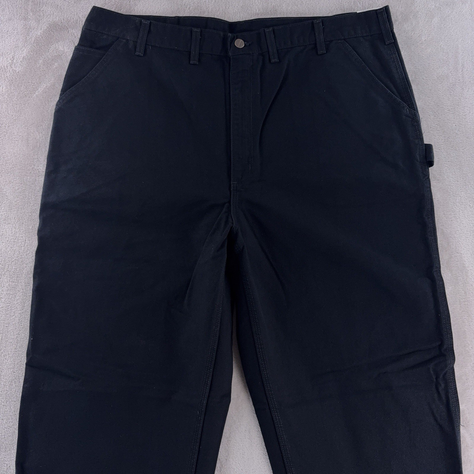 Carhartt Original Dungaree Fit Pants Mens Size 44×36 Black Utility Carpenter