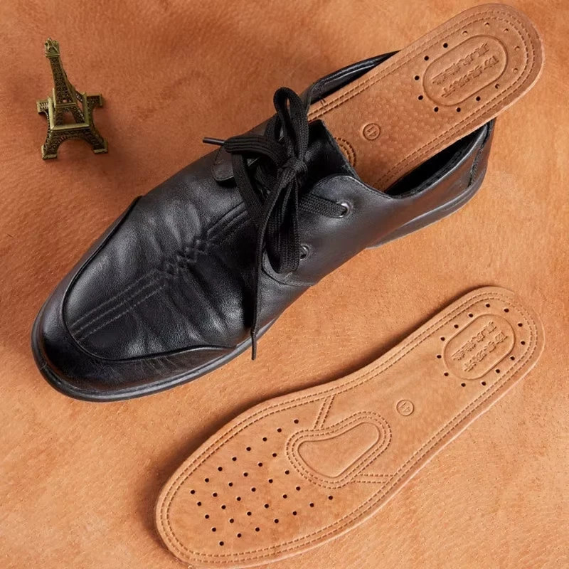 Real Cowhide Insole Leather Shoes Boots Shoe Inserts Soft Breathable Deodorant A