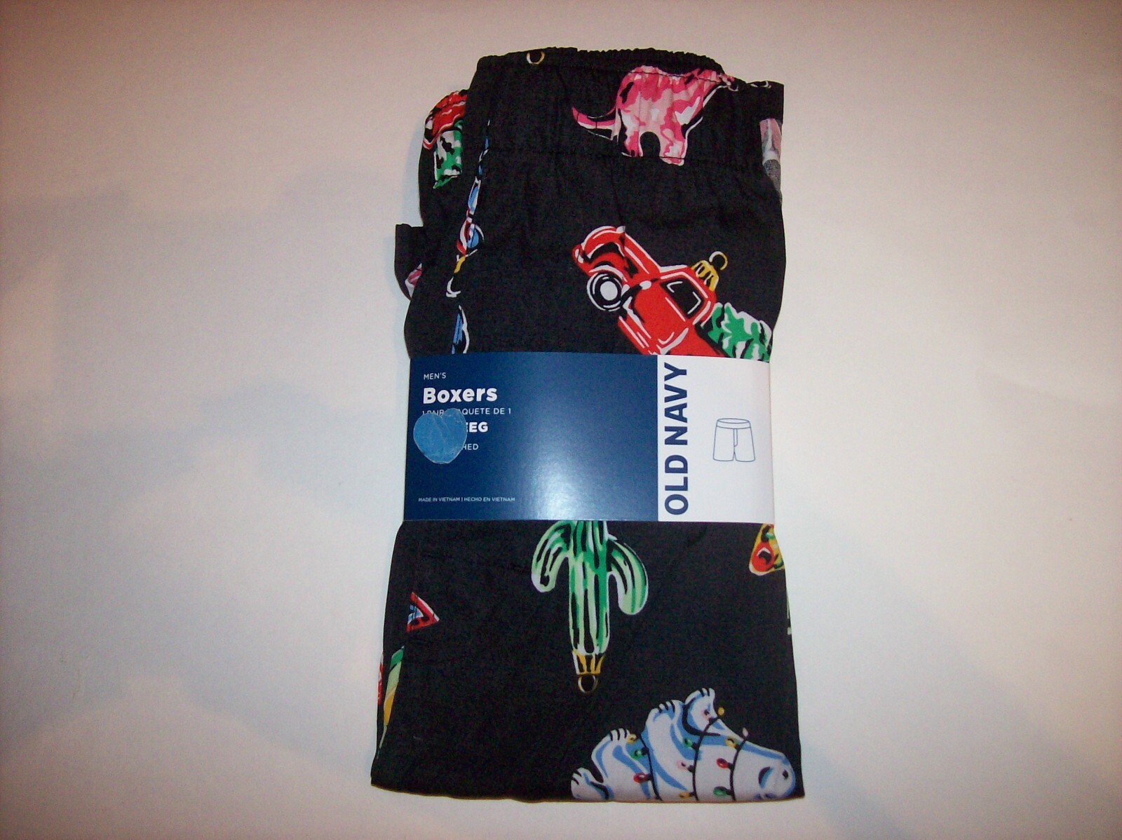 Old Navy Underwear Mens 1 Boxer Christmas Ornaments Charcoal S M L XL XXL XXXL