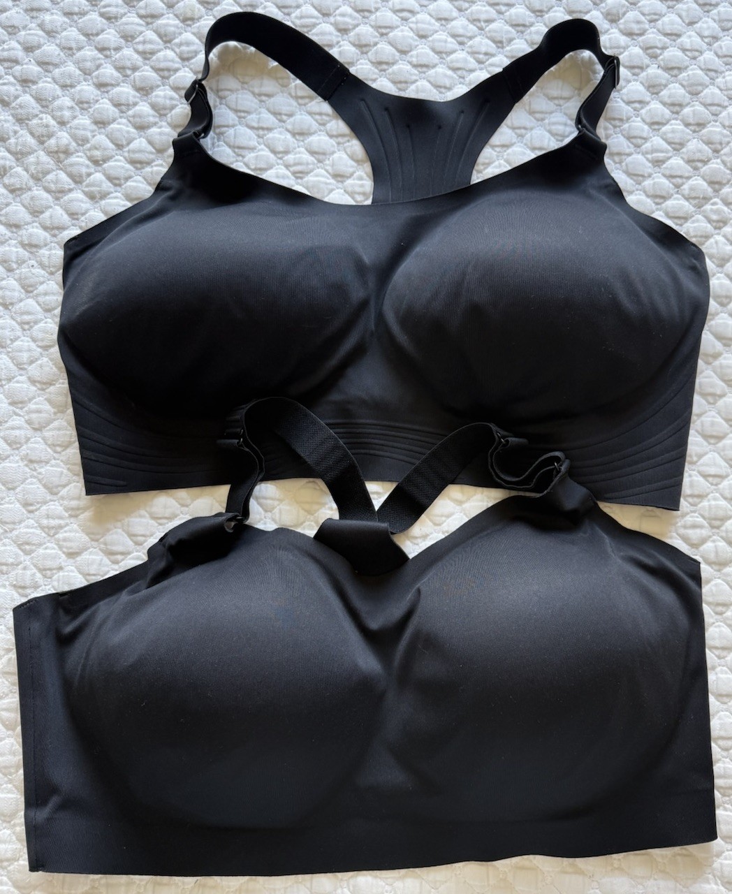 2 All in Motion High Support Wireless Sports Bra XL Black Padded Racerback