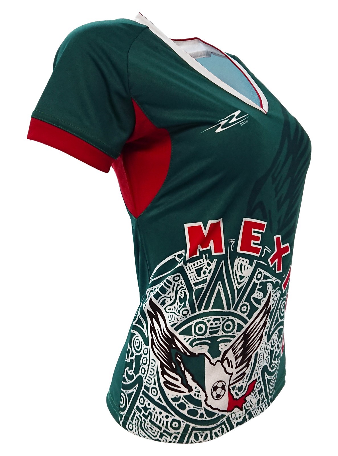 Jersey for Women Mexico Green Color 100% Polyester _V Neck_Made in Mexico_.