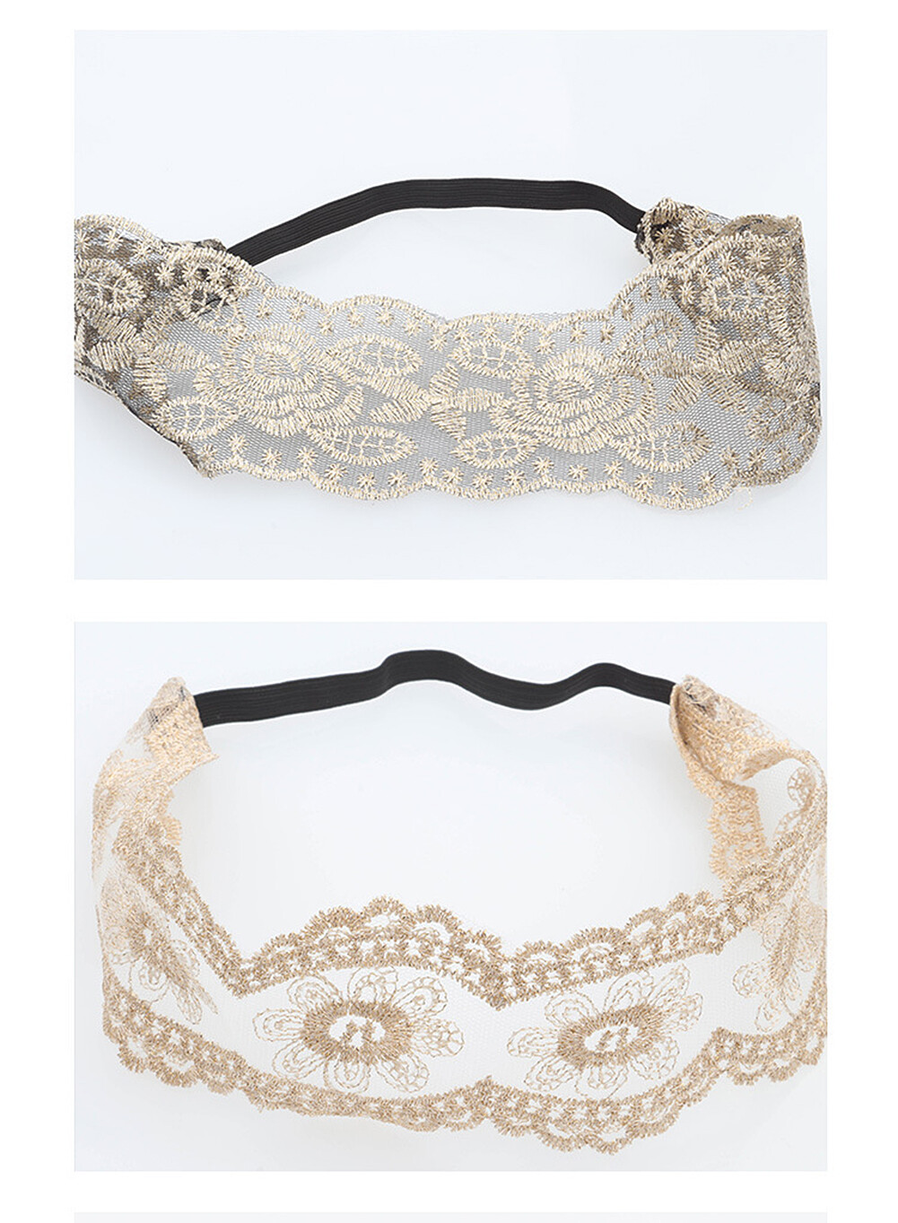 US 7~14Pcs Women Lace Headband Stretch Hairband Elegant Wide Headwrap Turban
