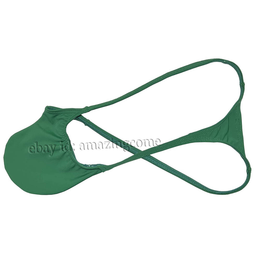 Men’s Spandex Micro Thong Underwear Contour Pouch G-string Tangas Bikini T-back