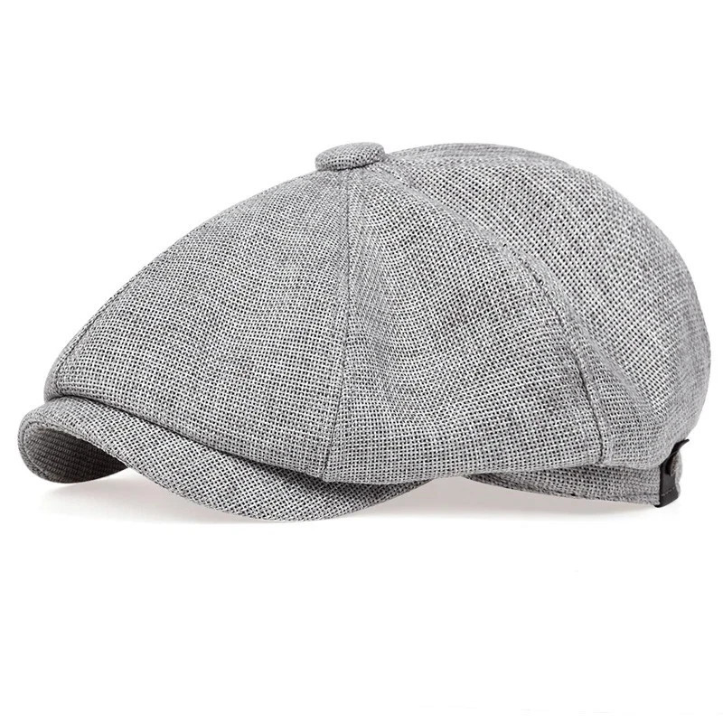 Vintage Newsboy Cap Gatsby Hat Classic 8 Panel Flat Ivy Cabbie Driver Cap
