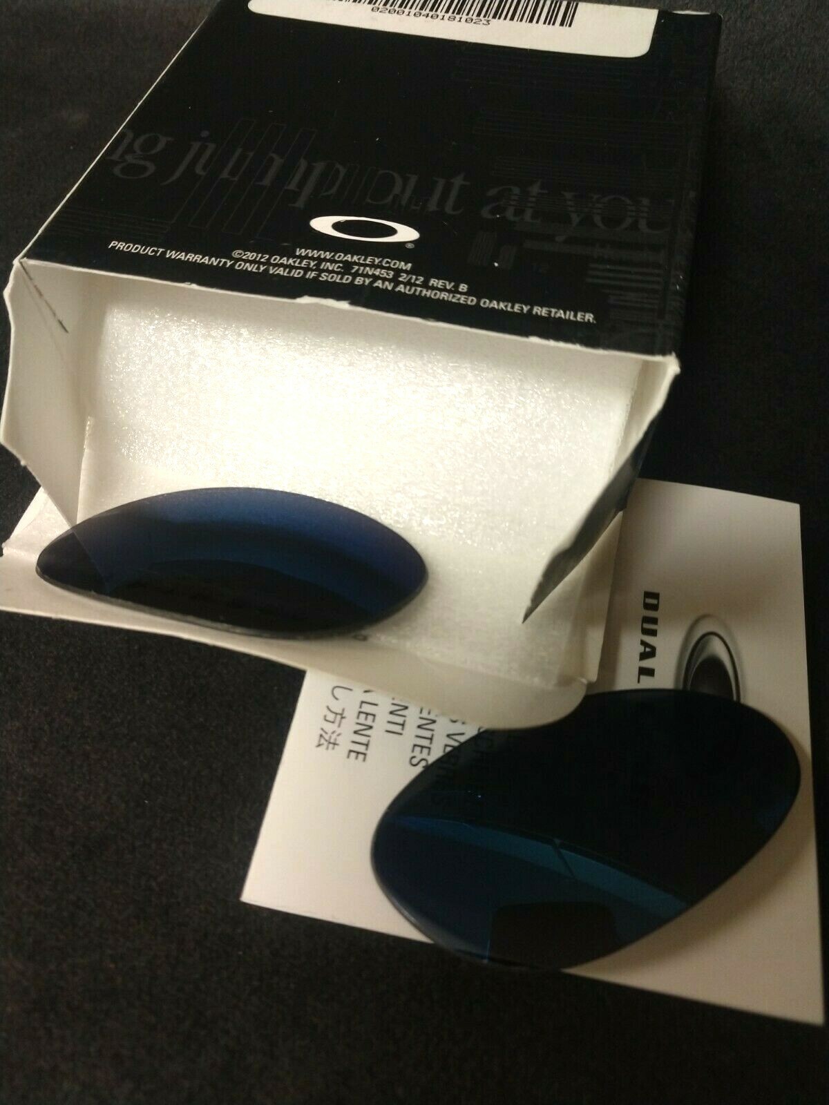 OAKLEY PENNY ICE IRID POLARIZED AUTHENTIC REPLACEMENT LENSES CUSTOM CUT OEM BLUE