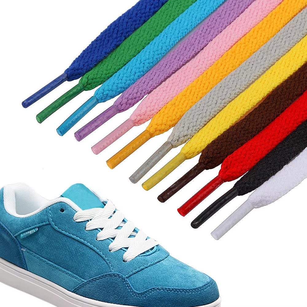 1 Pair Flat Shoelaces Classic Shoe Laces Sports Casual Unisex Strings