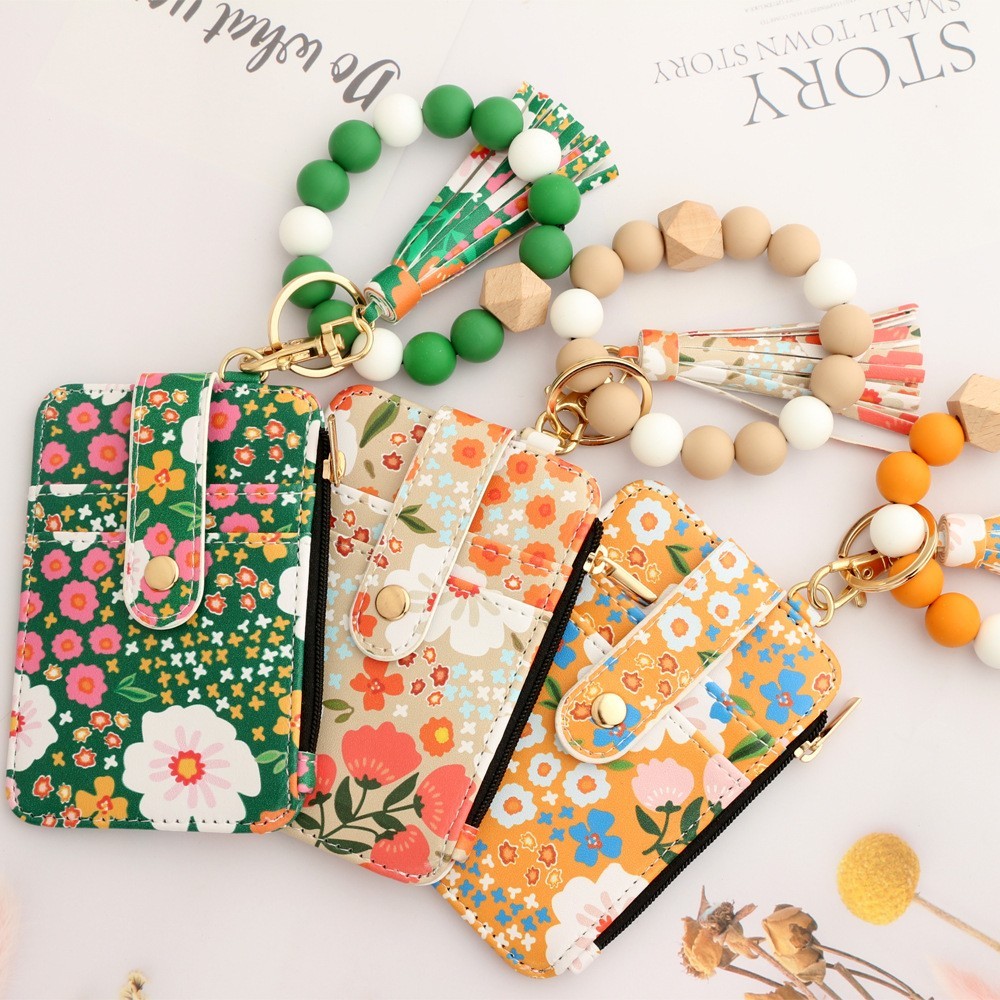 Women’s Tassel Wristlet Keychain – Wallet & Card Case in One, Christmas gift