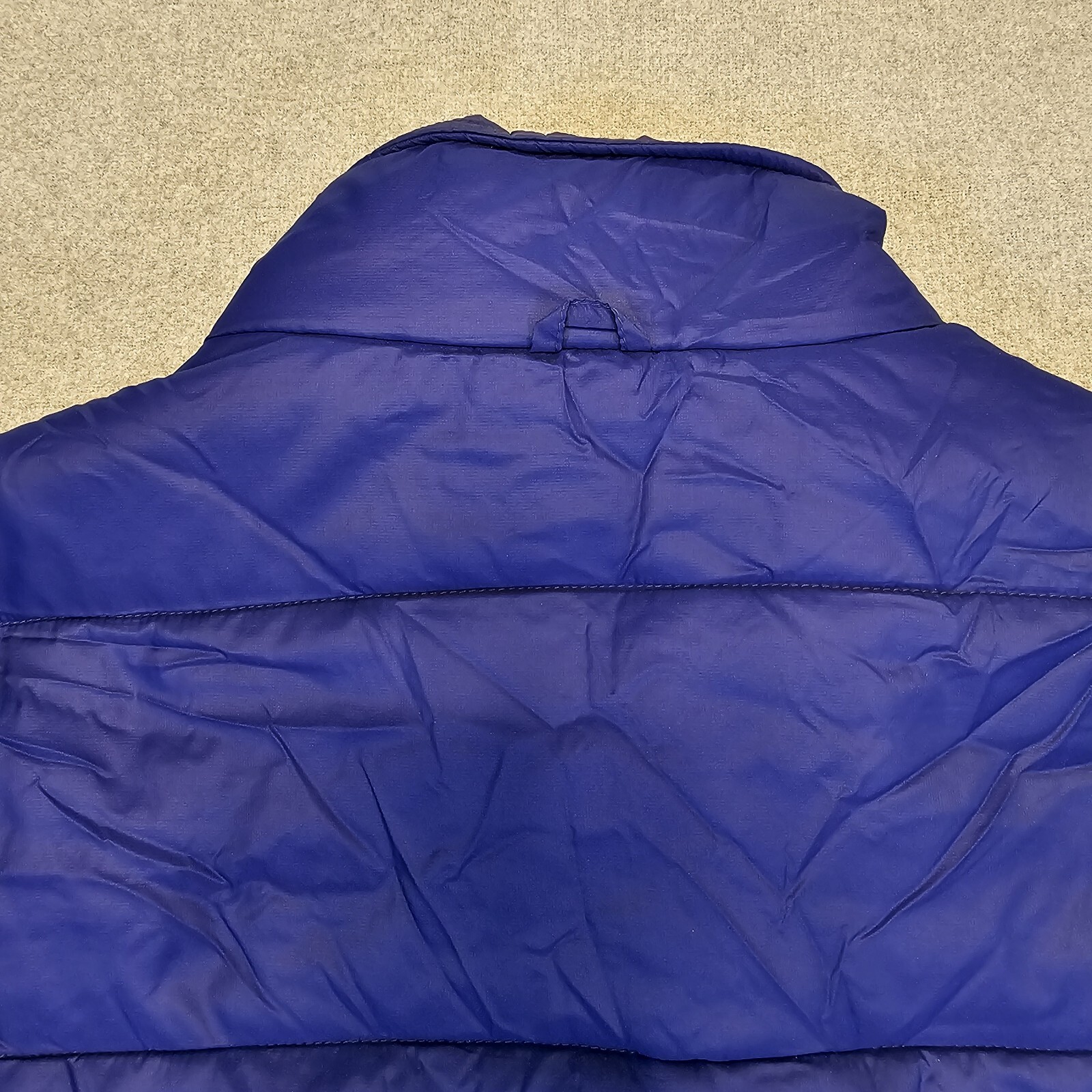 Lands’ End Primaloft Full Zip Puffer Jacket Lightweight Pockets Gorpcore Blue L