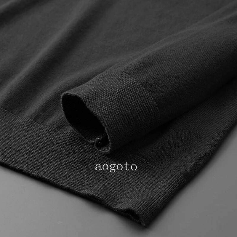 Autumn Winter V-Neck Sweater Men Soft Warm Cashmere Pullover Mens Sweaters