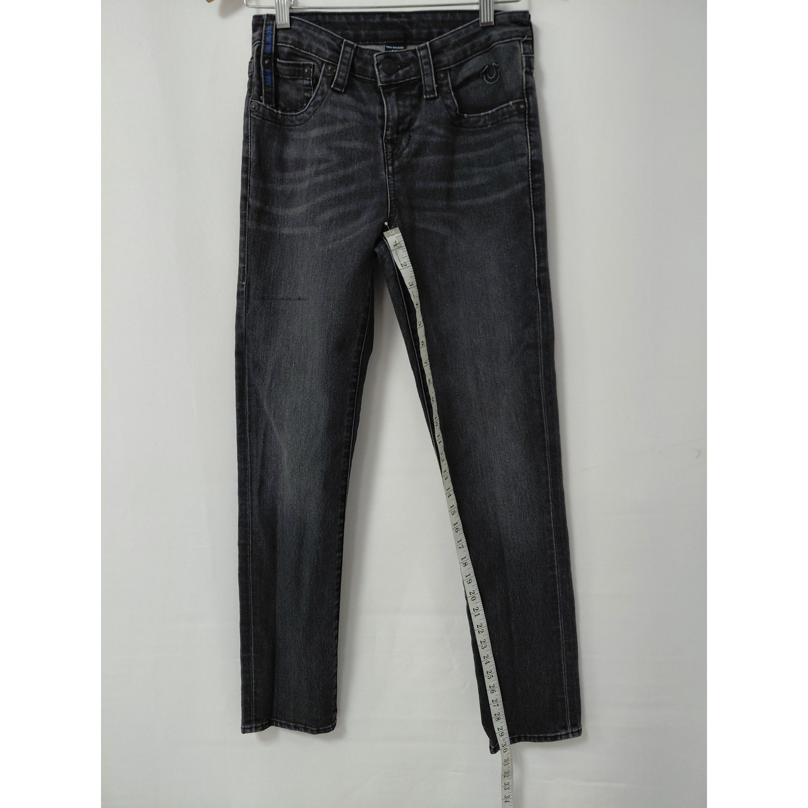 True Religion Gray Denim Jeans Mid (10-12 in) Regular Women Size 16