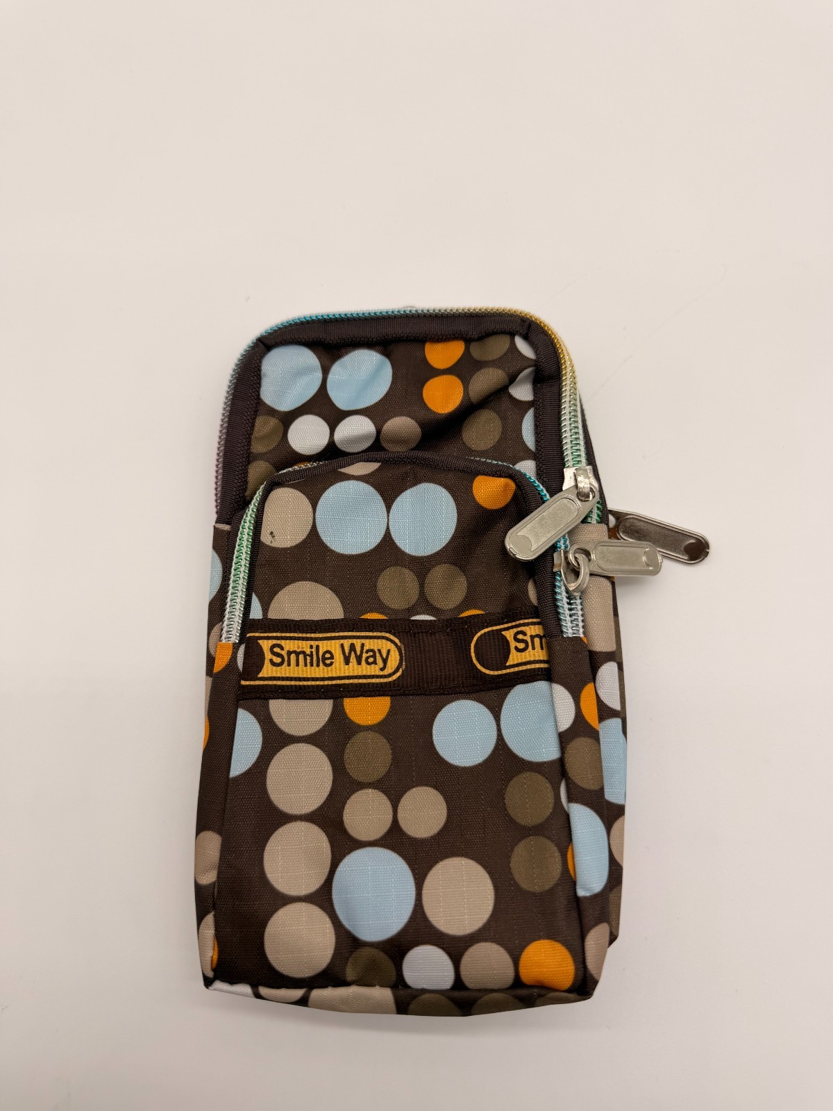 Smile Way Everyday Use Organizer Arm Band Cross Body Strap Purse Travel Bag