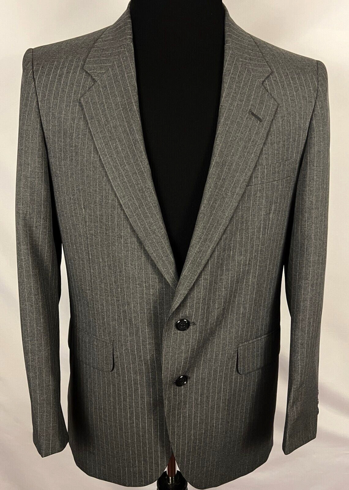 Made in USA Edgeworth Men’s Size 40 R Quality Wear Suit Blazer Jacket Striped