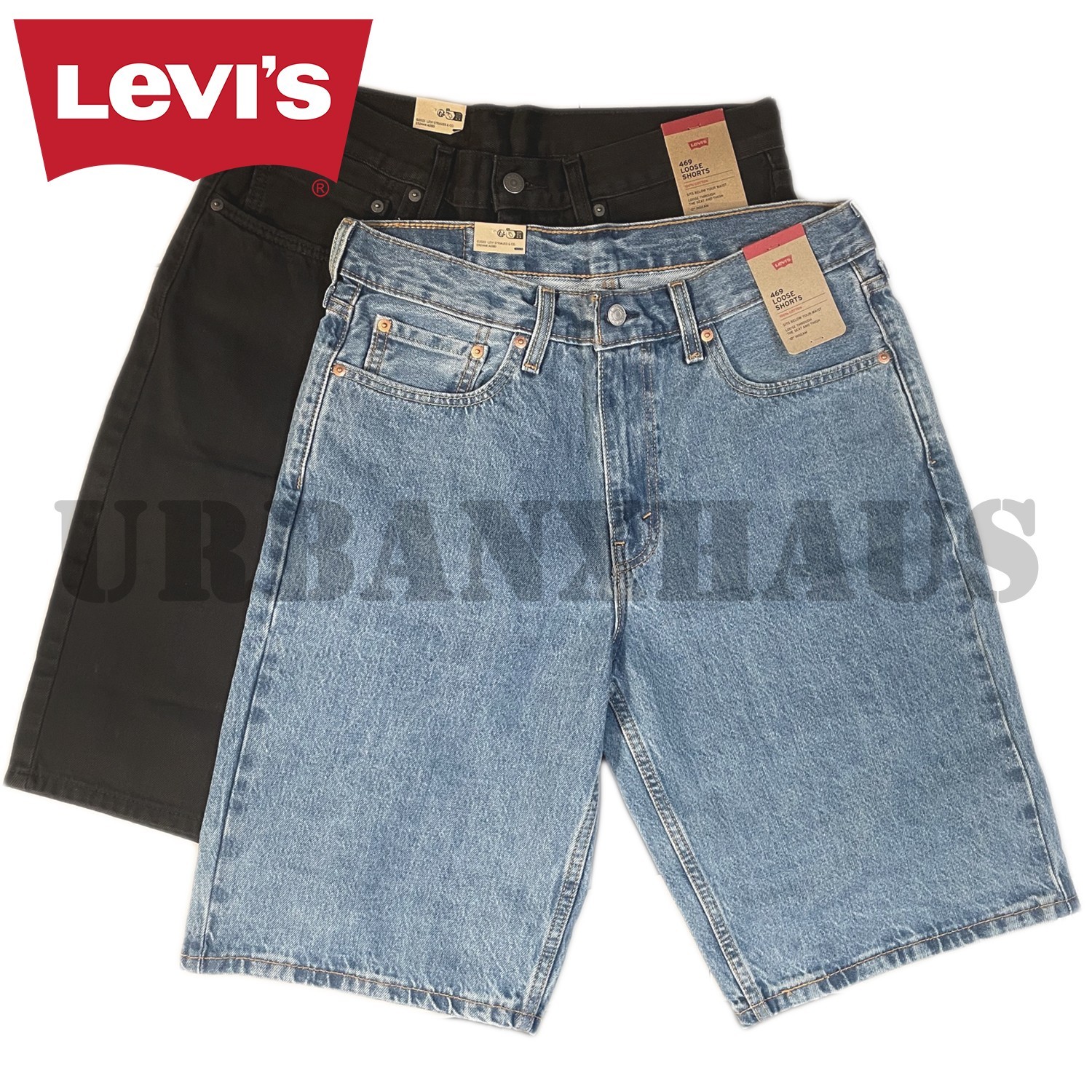 Levi’s 469 Loose Fit Jeans Denim Shorts (30 to 44)