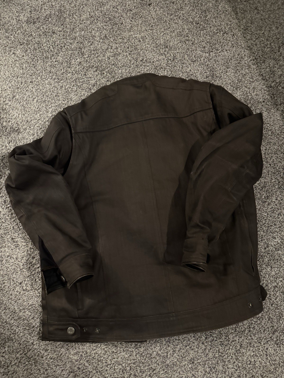 Street & Steel Men’s Brown Motorcycle Jacket 2XL Full Zip/Button Pockets
