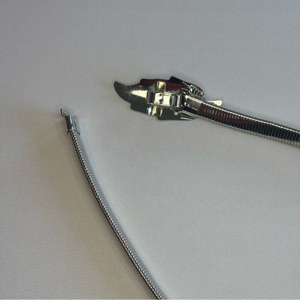 SILVER LEAF BUCKLE Elastic Stretch Waist Belt