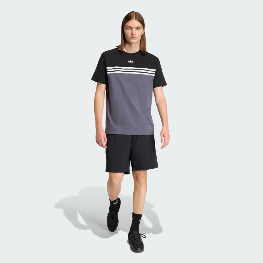 adidas men CHEST STRIPES TEE
