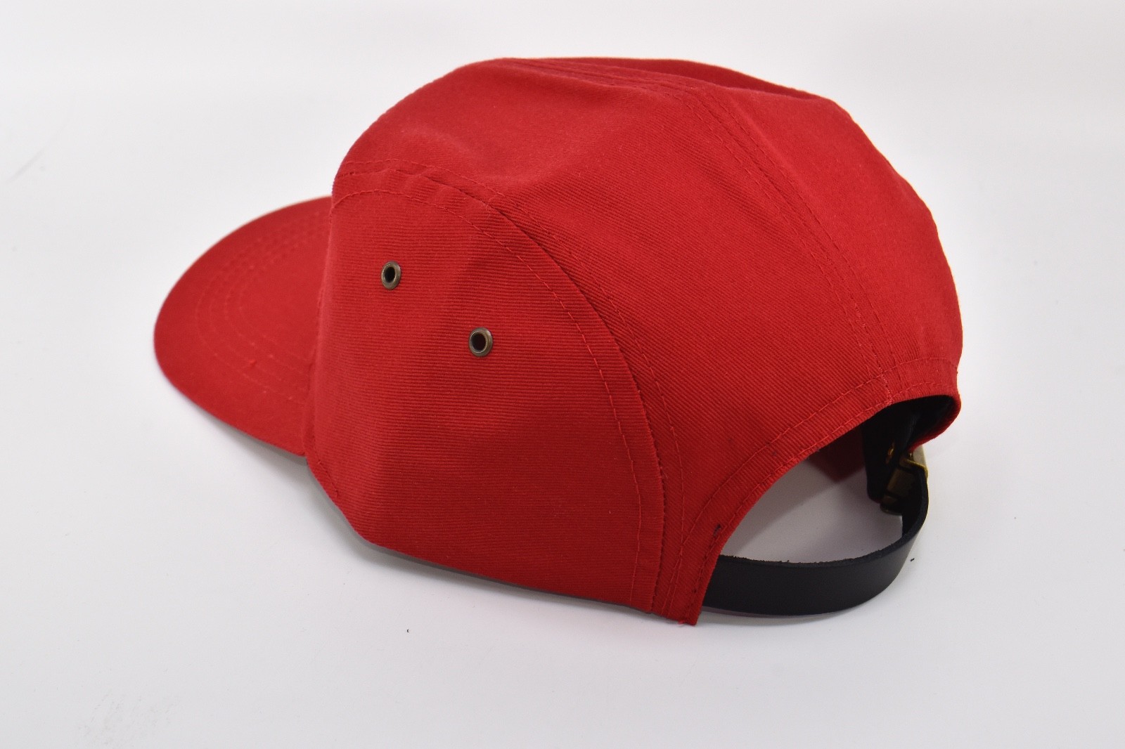 Cotton Blend 5-Panel Biker Cap – Made in USA, Adjustable Baseball Hat Camper