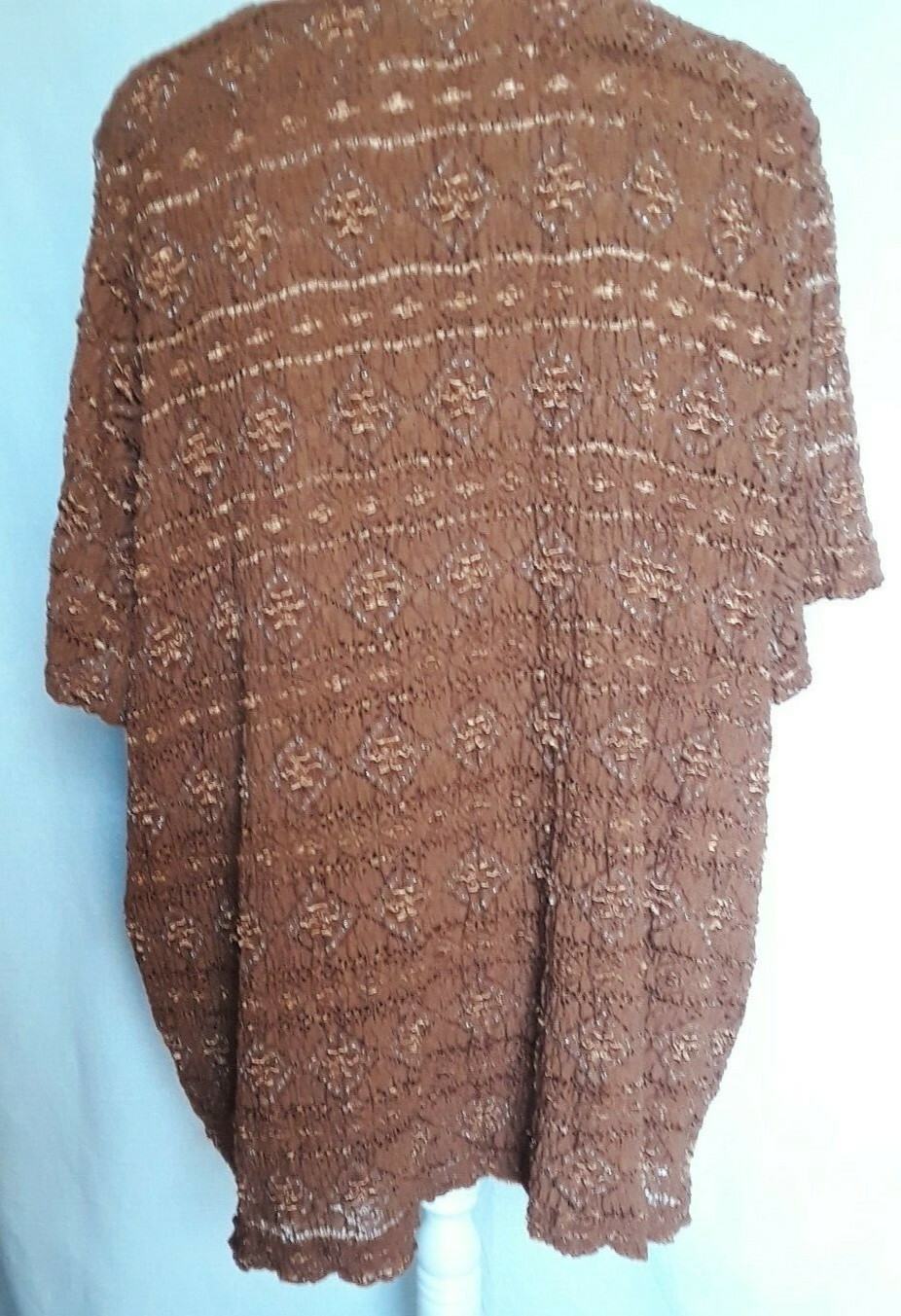  TA1-19 Maggie Barnes 3x ladies top, medium brown with highlights, lined