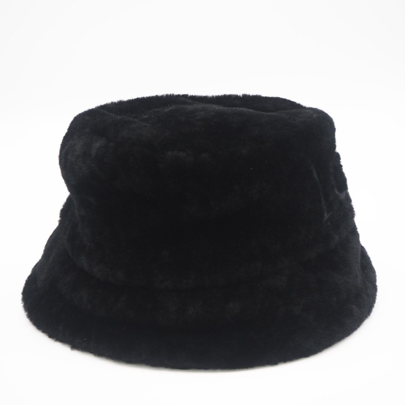 Loewe Women Hat Returns Accepted Within 3 Days Shearling Embroidered Logo Bucket