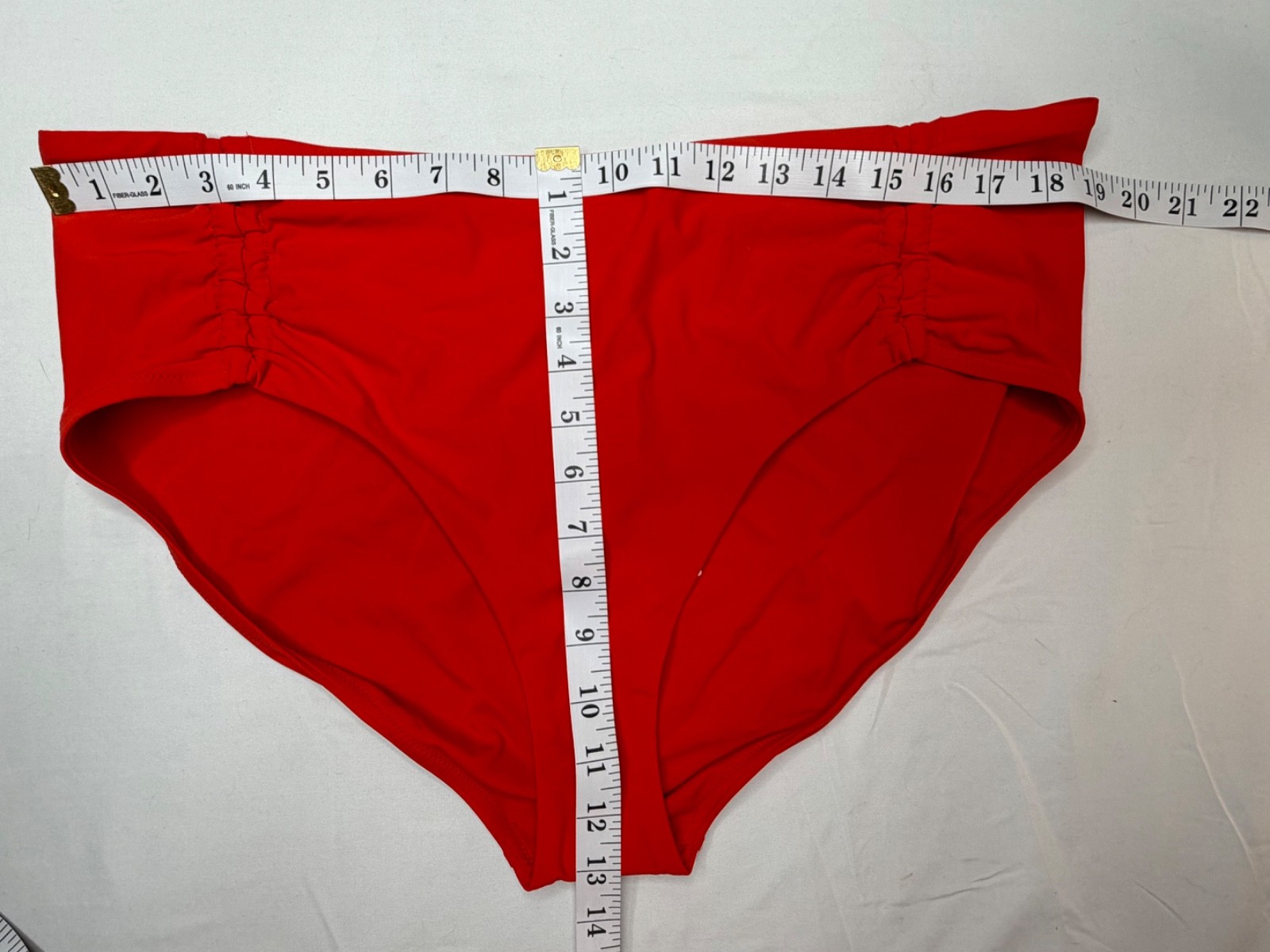 CALIA Women’s Adjustable Tie Front Swim Bottoms Fresh Red XXL