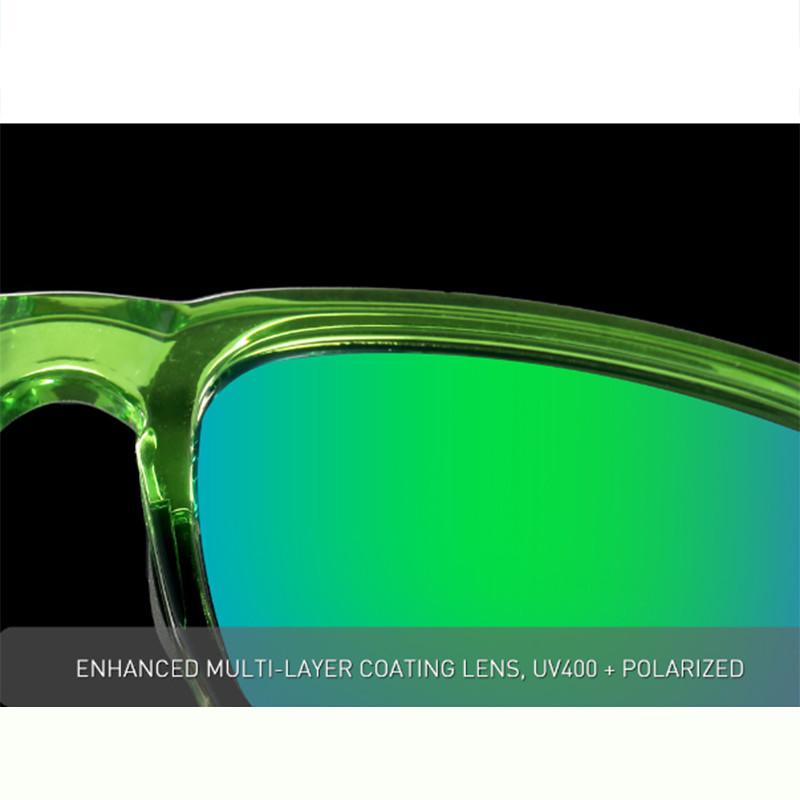 KDEAM Unisex Oversize Polarized Square Sunglasses Outdoor Driving Sport Glasses