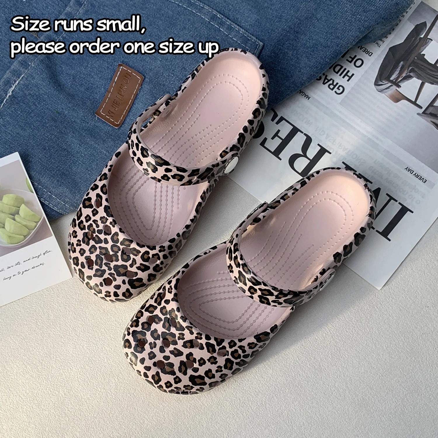 NEW 2026 Womens Classic Leopard Print Ballet Flat Clog-Choose Color