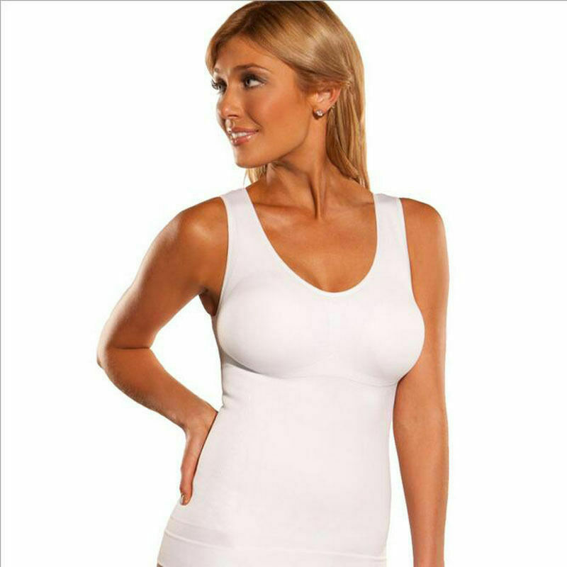 Womens Camisole Tank Top Body Shaper Slimming Firm Tummy Control Shapewear Vest