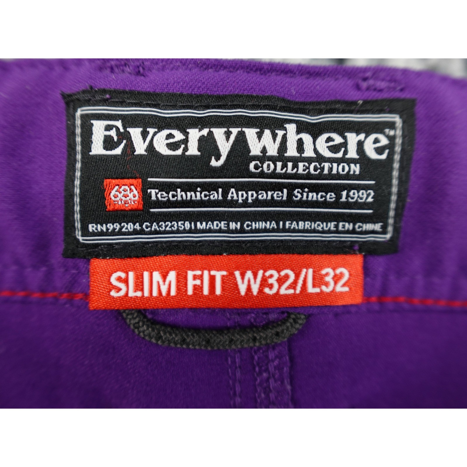 Everywhere Collection Technical Pants Mens 32×32 Purple Grateful Dead Patch