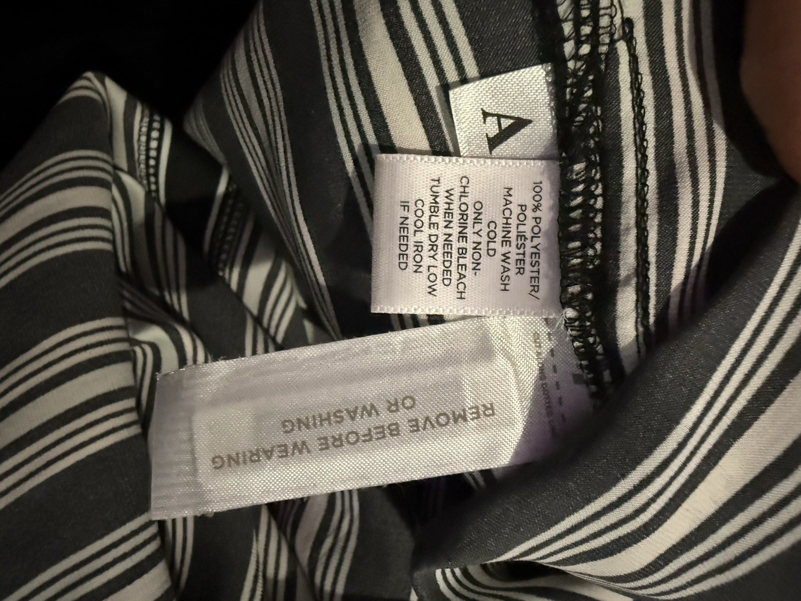 LOFT Black White Striped Halter Neck Sleeveless Woven Pullover Tank Top S