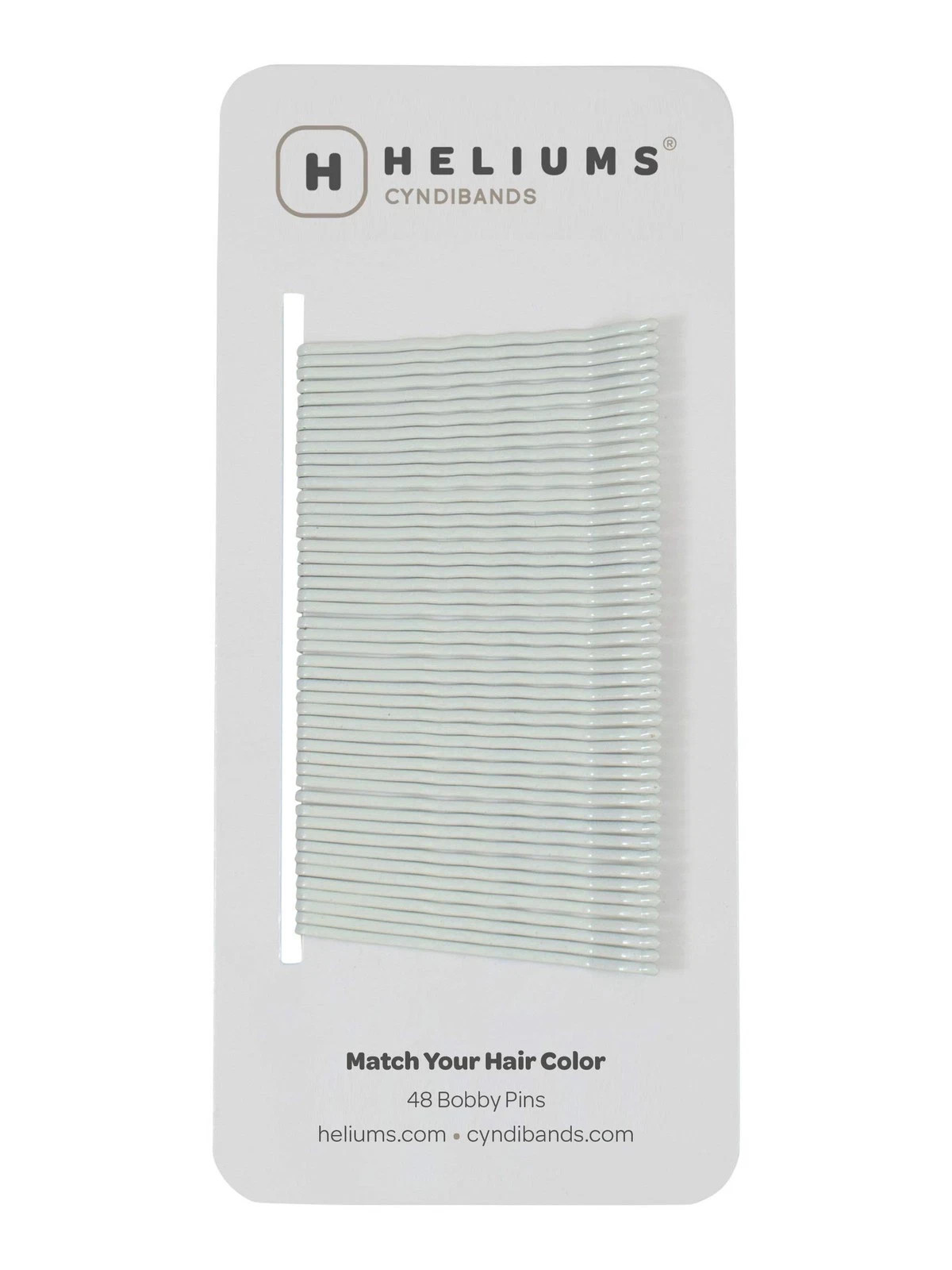 Heliums Bobby Pins – White – 2 Inch Wavy Hair Pins, Color Matched for Grey an…