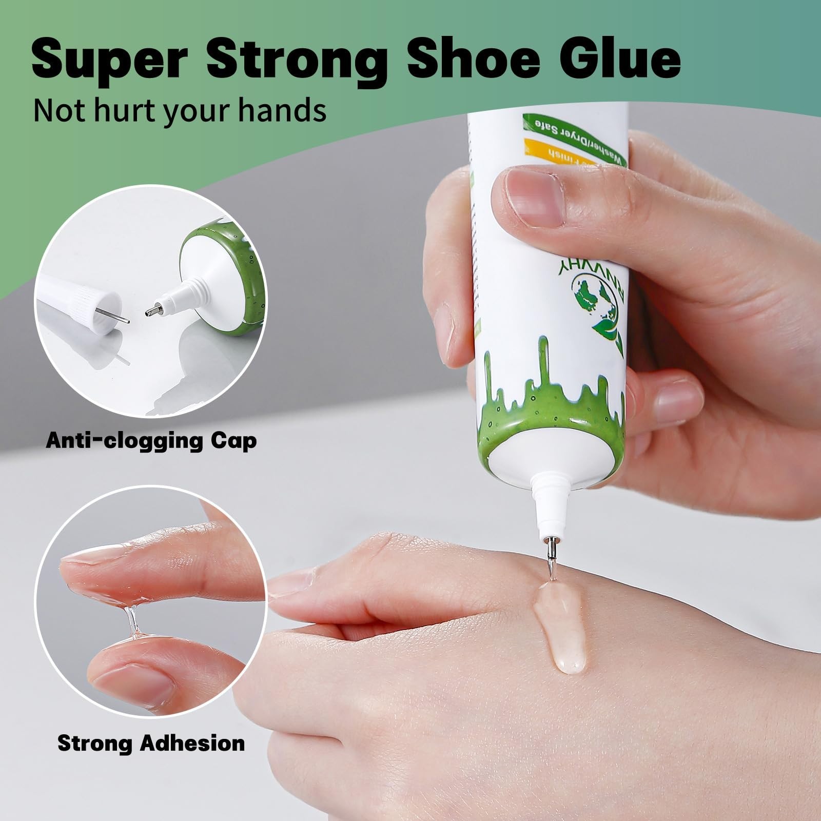 Heavy Duty Shoe Glue for Sole Repair – Waterproof Clear Flexible Adhesive for Sn