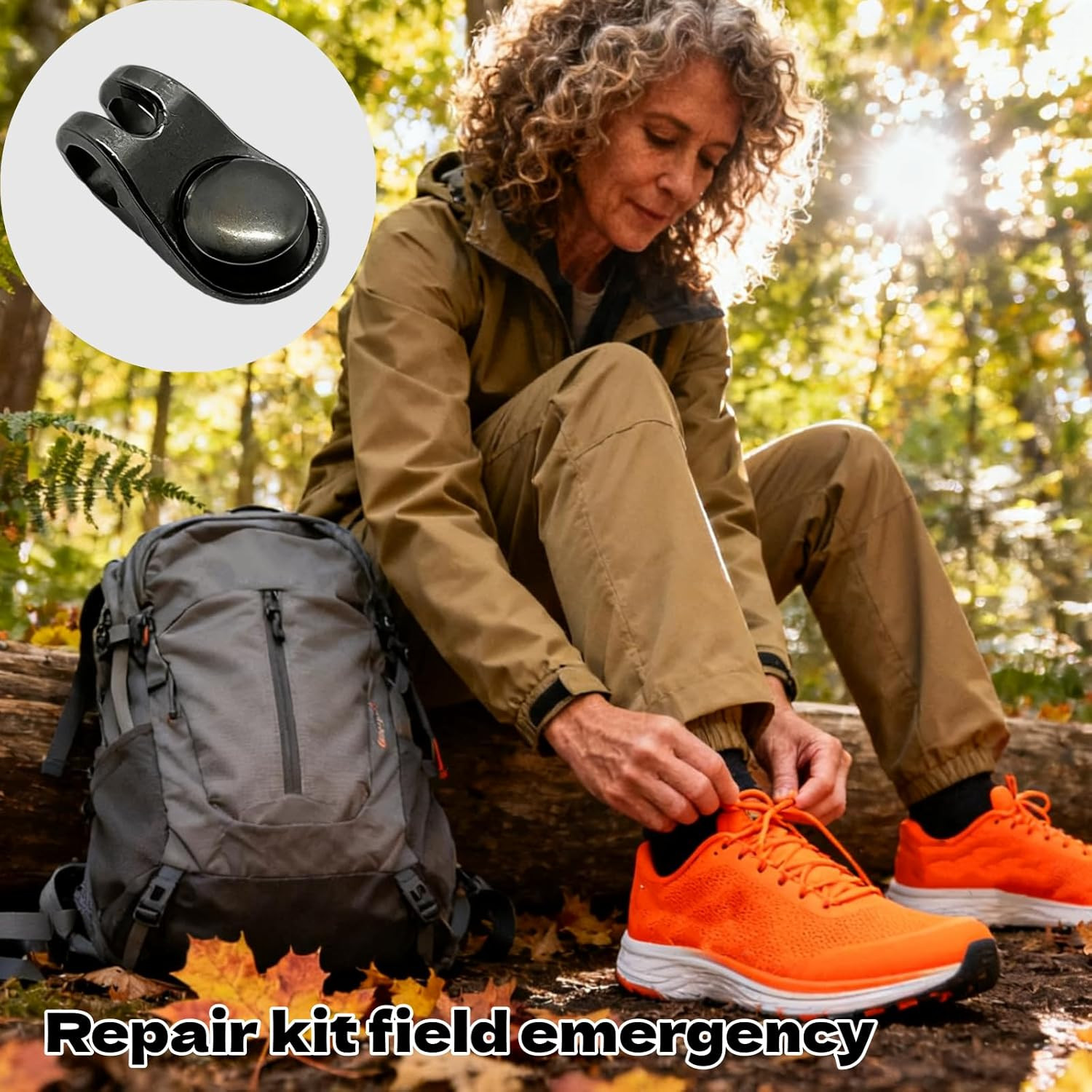 30-Piece Boot Eyelet Repair Kit for Hiking and Outdoor Footwear Maintenance