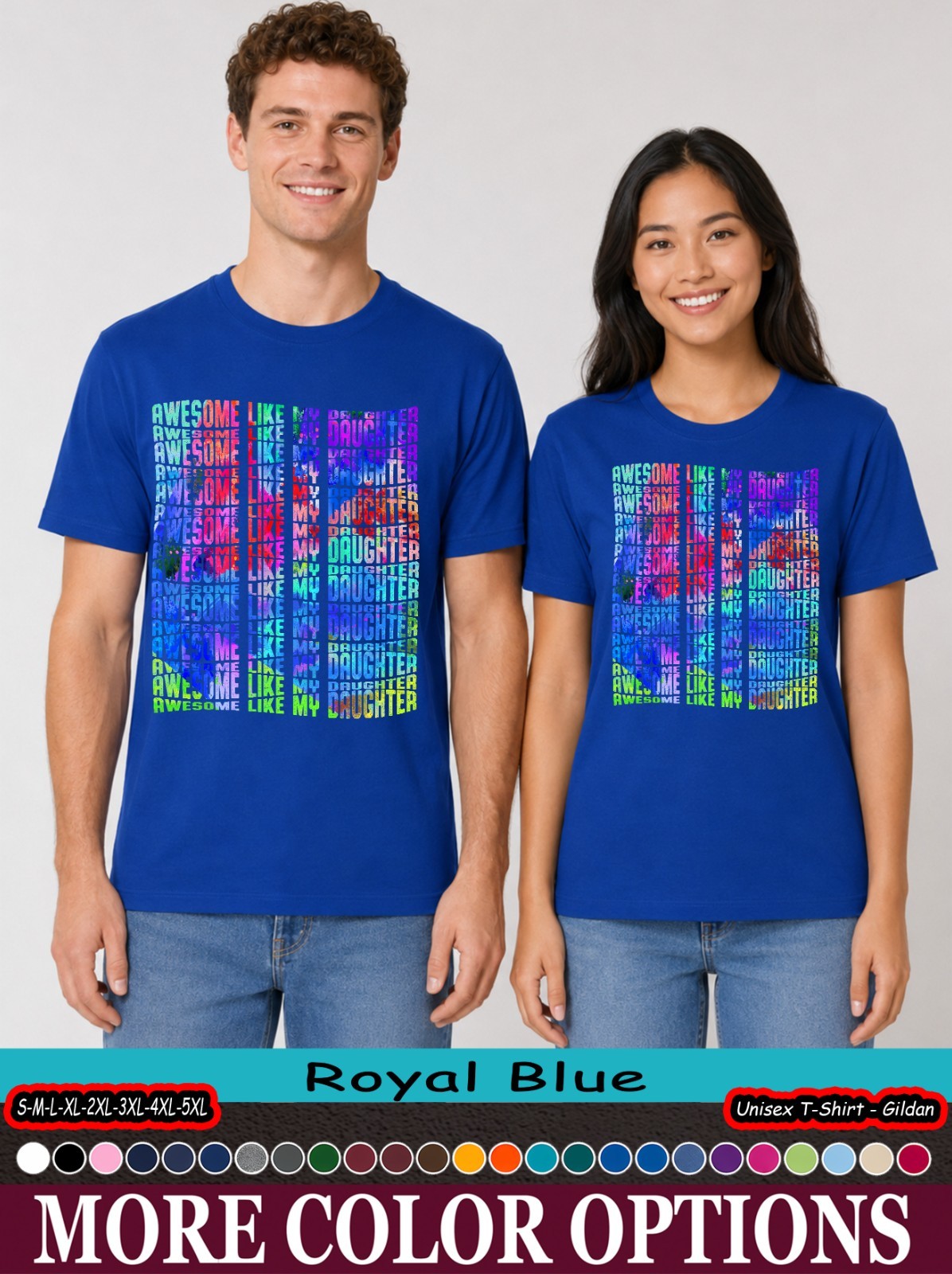 Awesome Like My Daughter Shirt, Proud Dad Father’s Day Gift T-Shirt