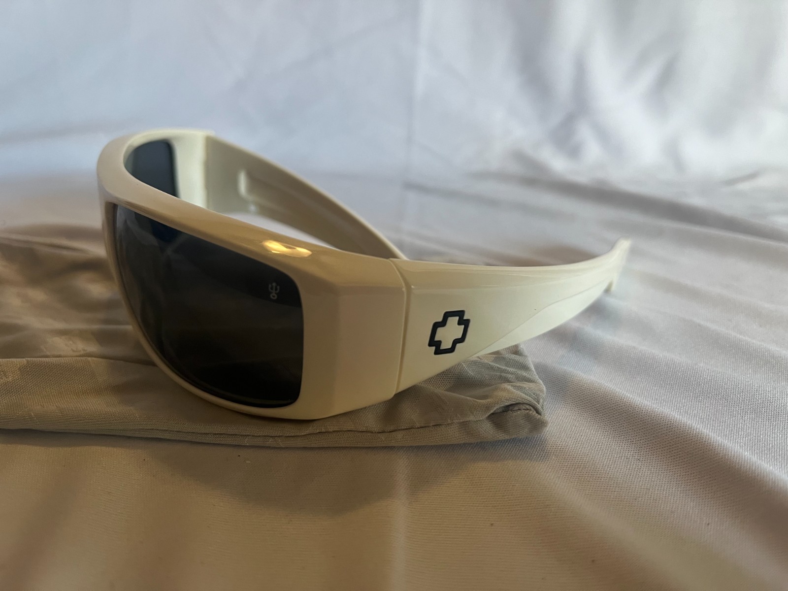 White Logan Spy optic Sunglassses