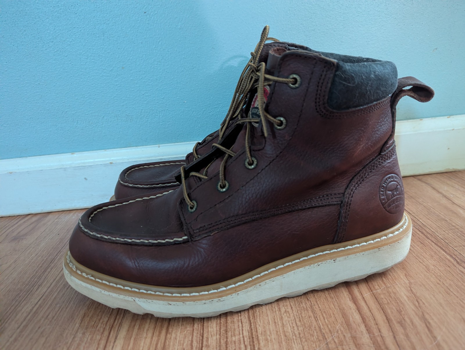 Irish Setter Red Wing 83605 Boot ASHBY Men’s 6” Size 12 D Soft Toe Leather B88