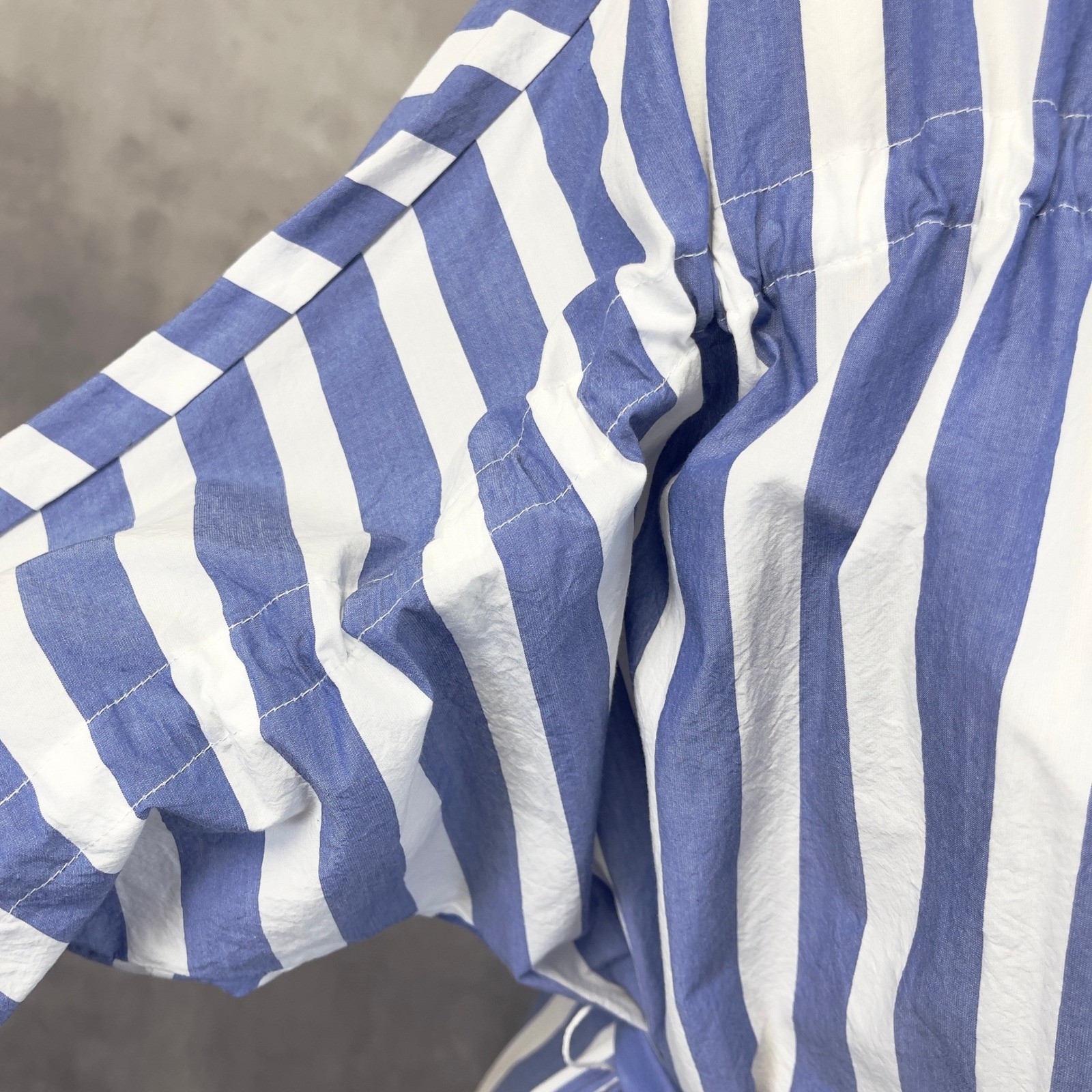FFIXXED STUDIOS Drawstring Shirt Dress Size Medium Minimalist Japan Quiet Luxury