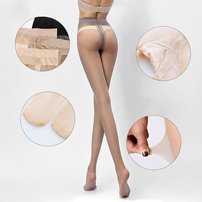 15D Pantyhose Tights for Women-Women’s Ultra Sheer Tight with Control To