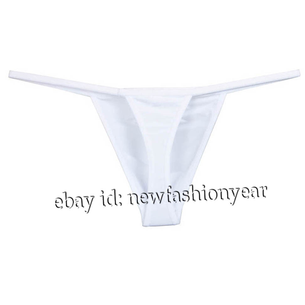 Men Bikini Thong Soft Stretchy Nylon T-back Mens G-string Underwear Jockstrap