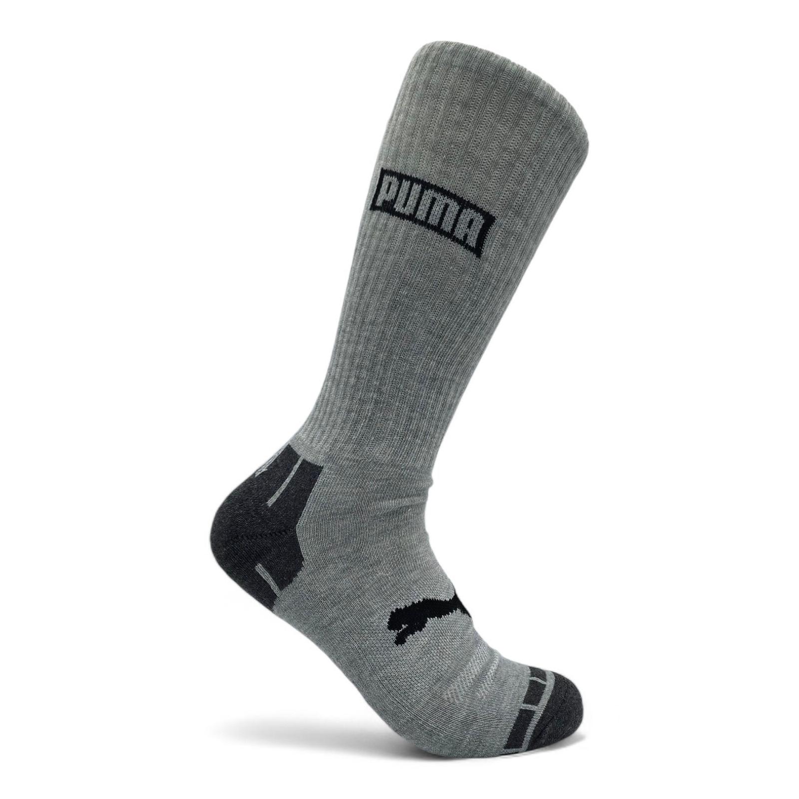 mens puma Crew Socks 6 pairs sport athletics sports cushion, mesh ventilation