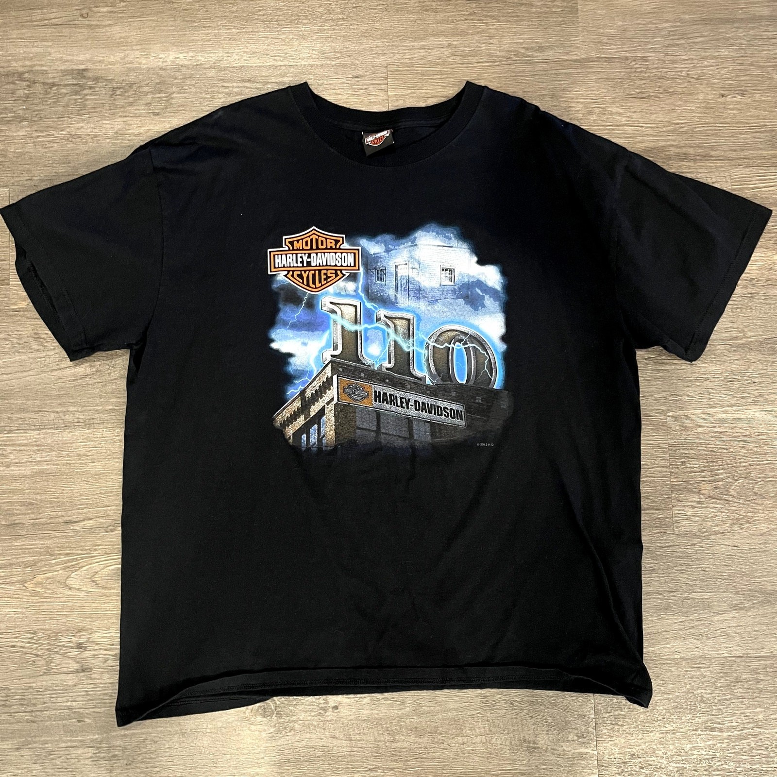 Vintage Harley-Davidson Atlanta Georgia T-Shirt Black Graphic Motorcycle Tee