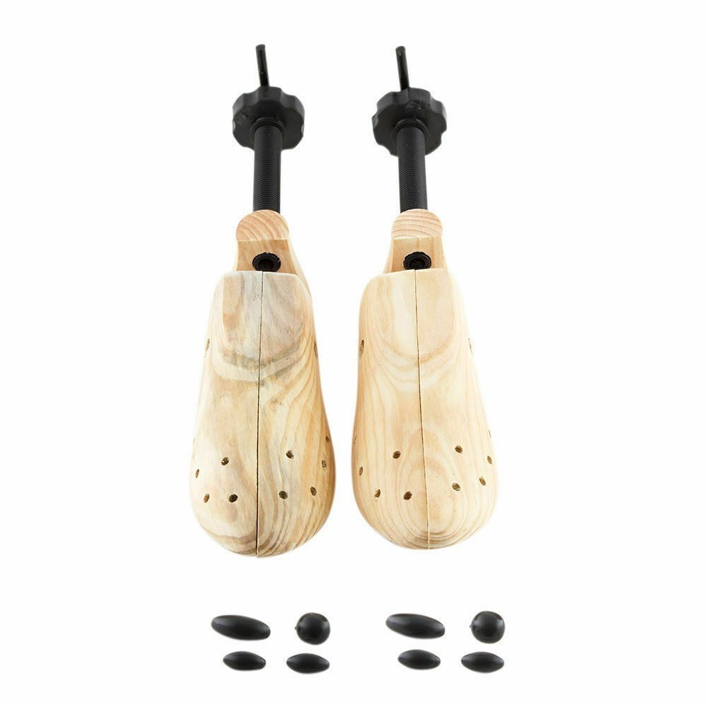 2025 One Pair 2-way Wooden Adjustable Shoe Stretcher for Men Women Size 9-13 New